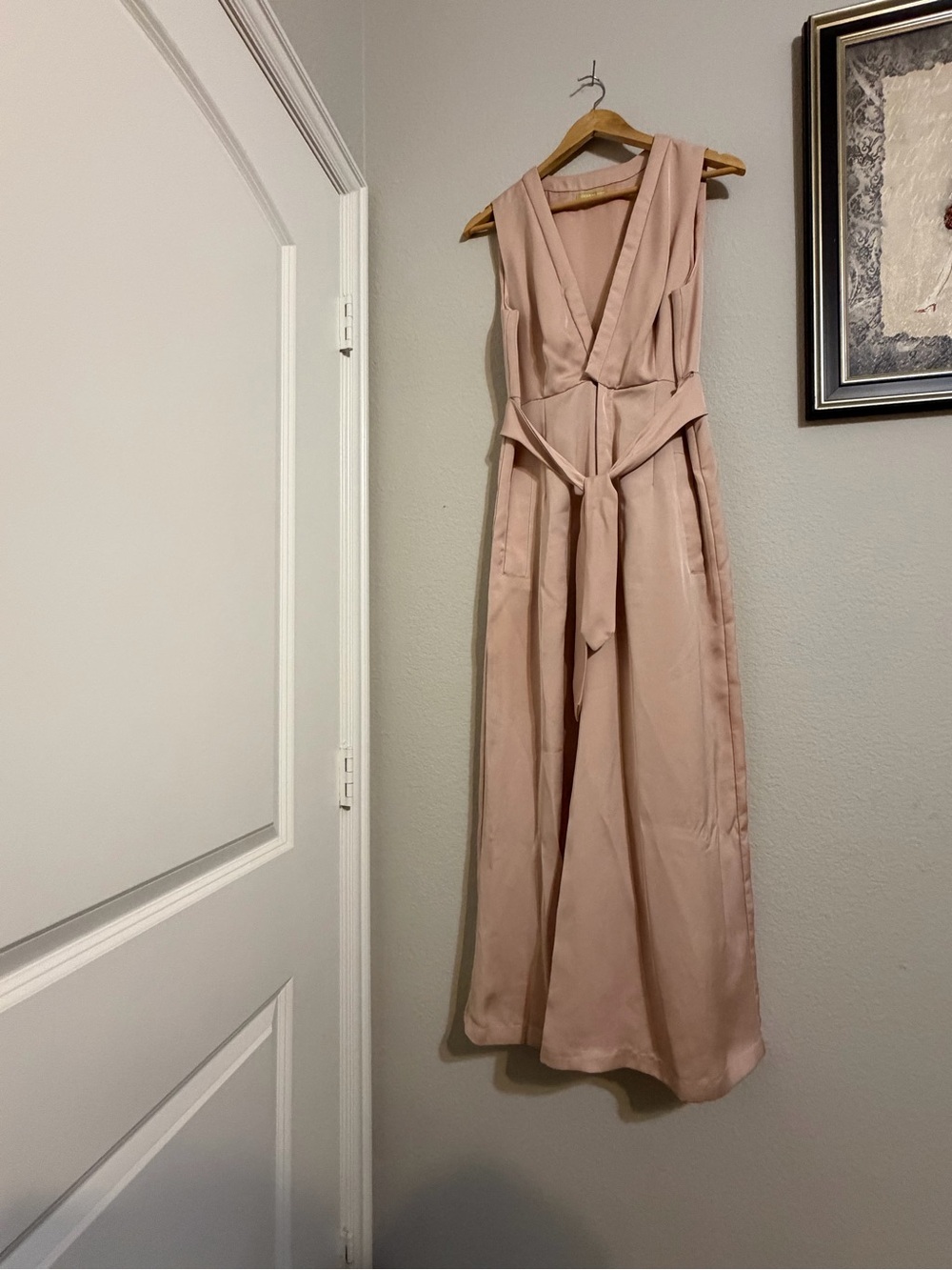 Gianni Bini Blush Pink Satin Shell Top